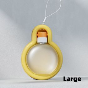 500ml Portable Cat Dog Water Bottle Sealed Travel Puppy Cats Fold Drinking Bowl Outdoor Pet Water Dispenser Pet Products (Option: Lok Yellow Large)